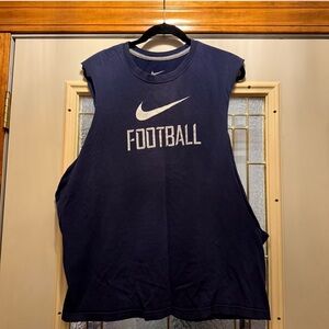 Nike Navy Football Tank Top